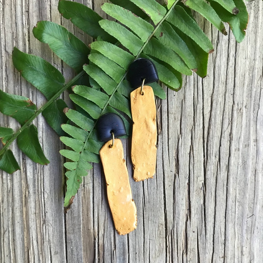 Modern Geometric Statement Drop Earrings